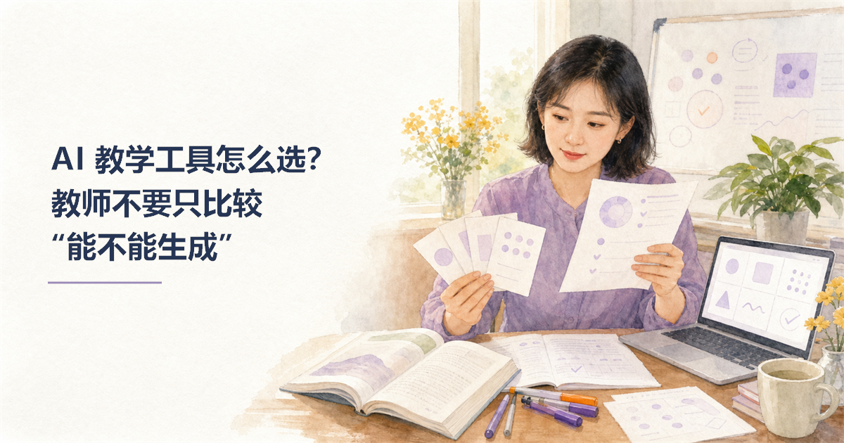 AI 教学工具怎么选？教师不要只比较“能不能生成”